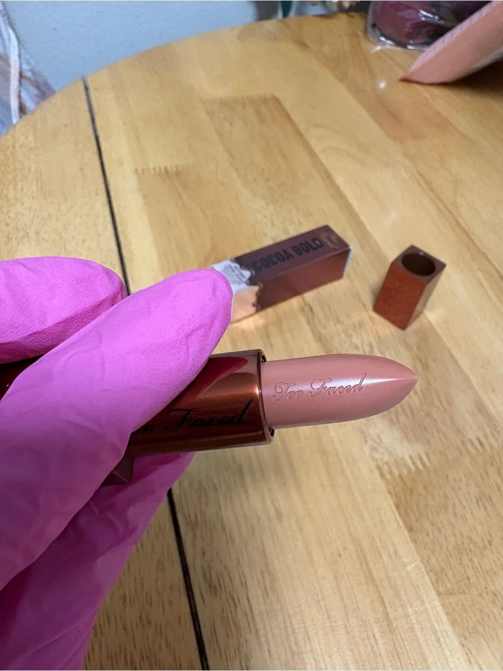 Too Faced Cocoa Bold Lipstick in BUTTERCREAM, full Sz 0.11oz, BNIB, AUTHENTIC